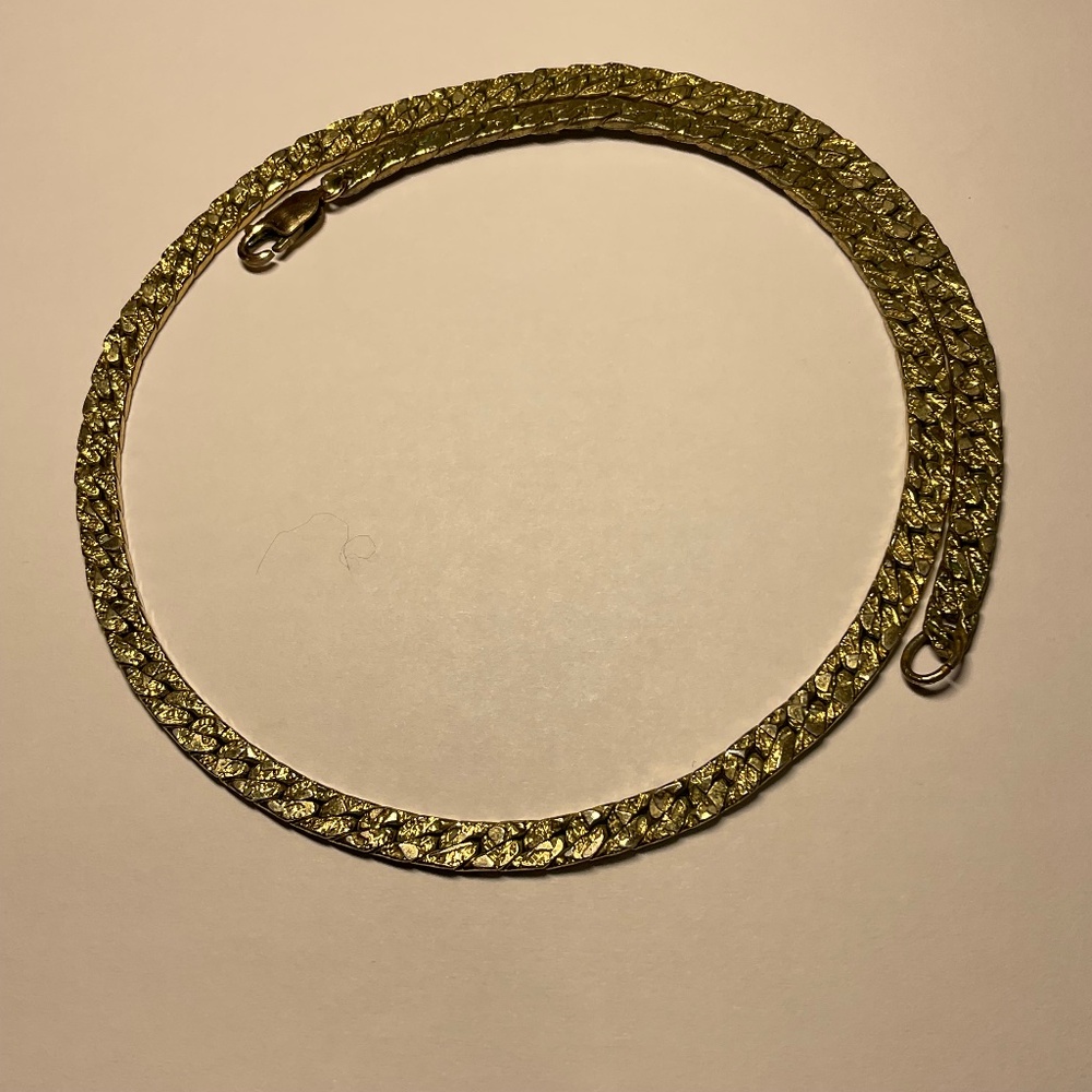 Heavy 14k Gold Filled Flat Chain. 18 inches long and Weighs 26.9 grams